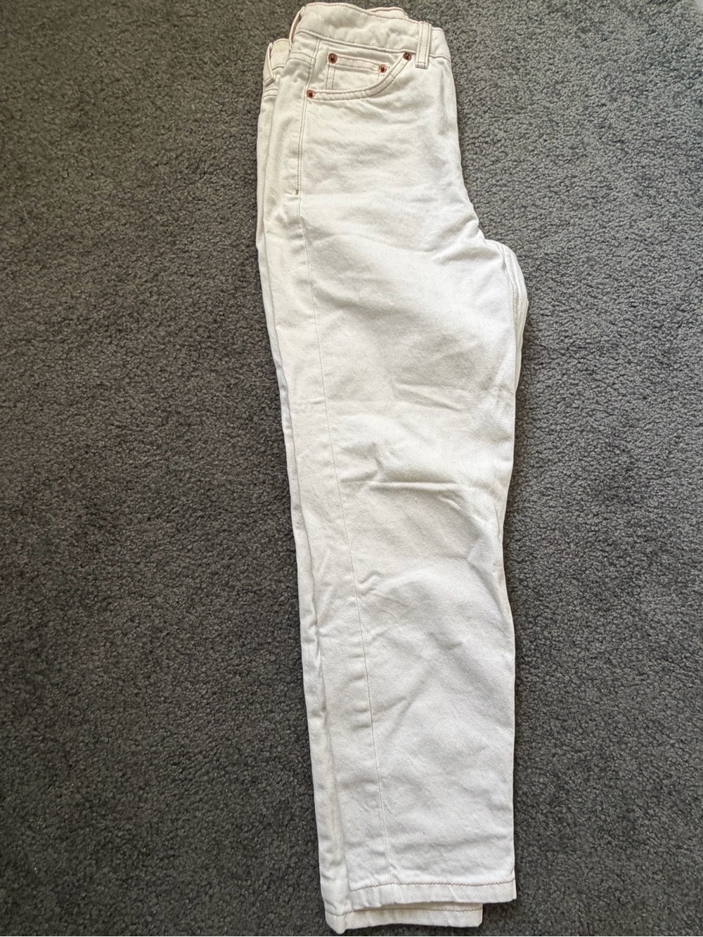 Topshop Women’s White Mom Jeans